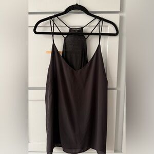 PaperMoon Black Strappy Racerback Cami Top